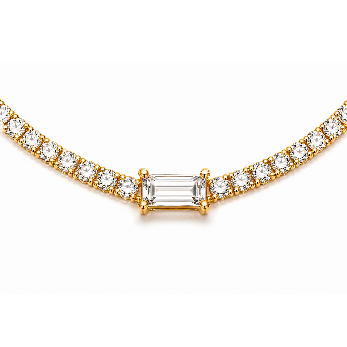 Celeste Luxe Tennis Necklace