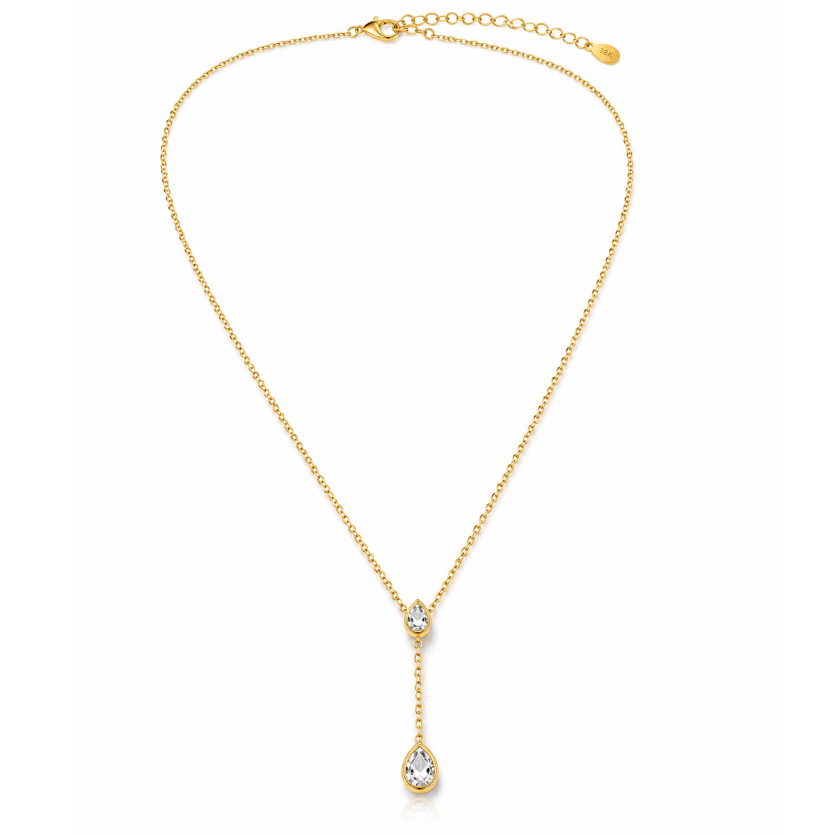 Aurora Crystal Drop Necklace