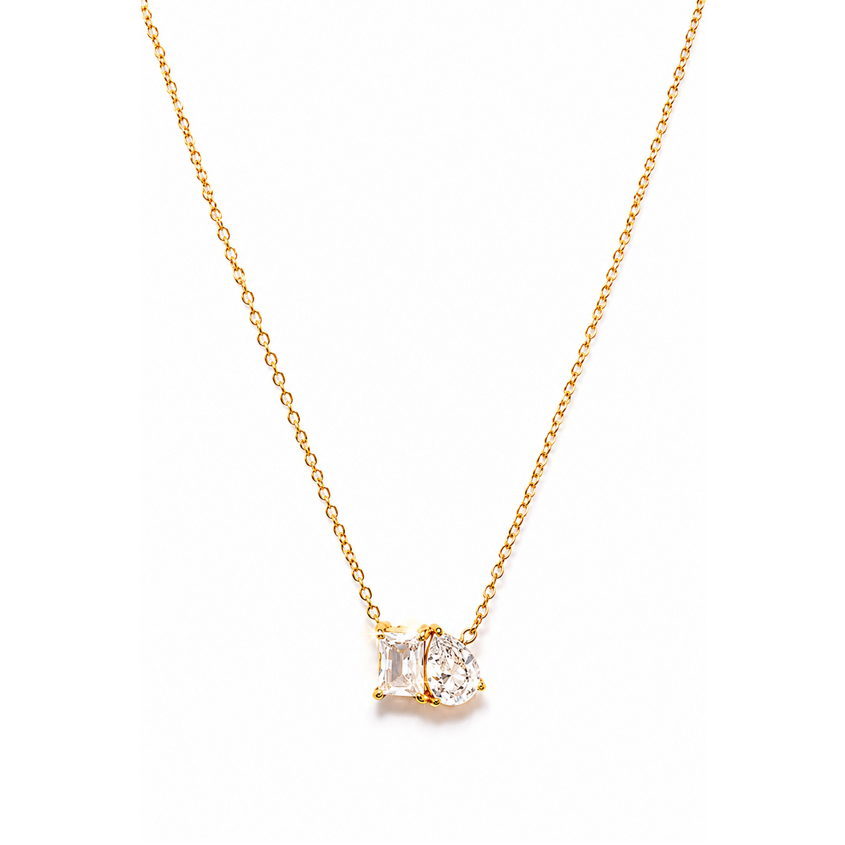 Radiant Duo Crystal Necklace