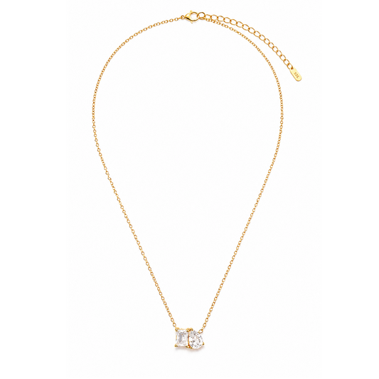 Radiant Duo Crystal Necklace