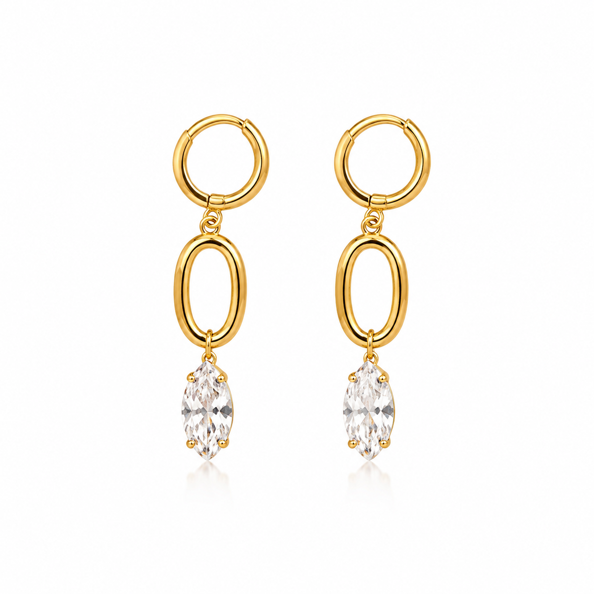 Lumière Crystal Duo Hoops
