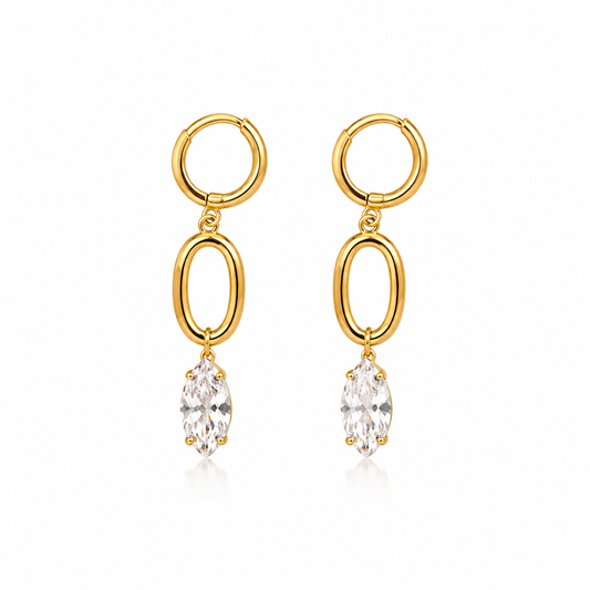 Lumière Crystal Duo Hoops