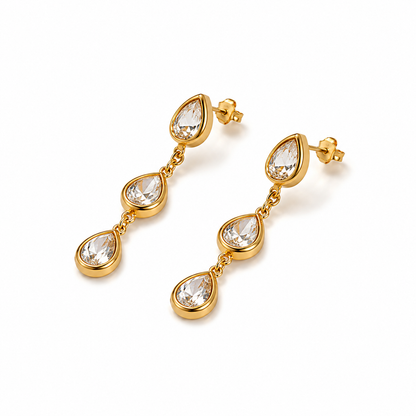 Aurora Teardrop Crystal Drops