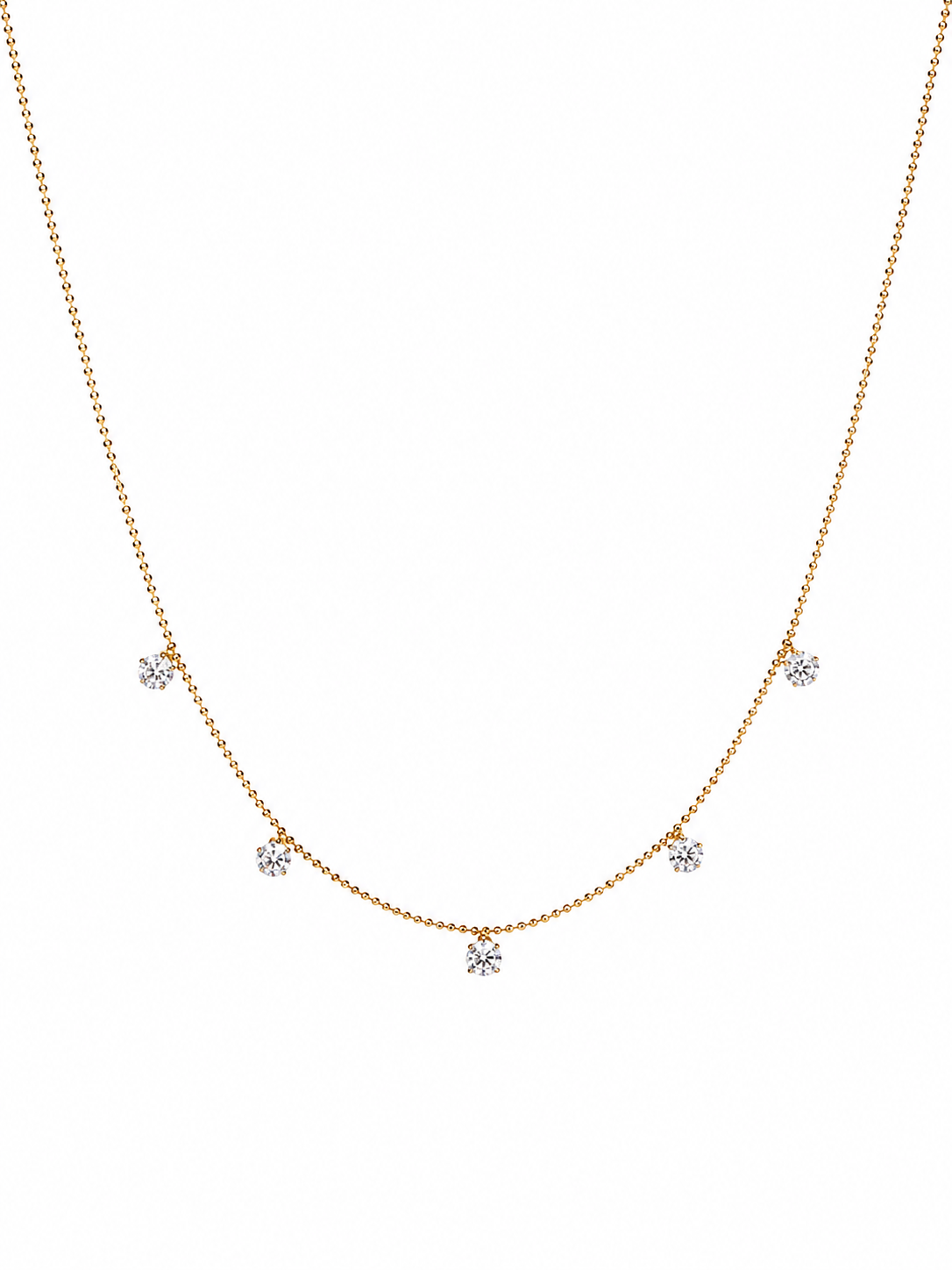 Dainty Crystal Drop Necklace