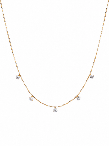 Dainty Crystal Drop Necklace