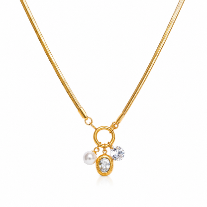 Pearl & Crystal Statement Necklace