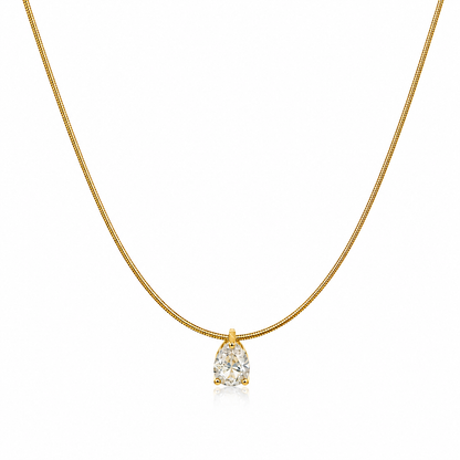 Lumière Teardrop Crystal Necklace