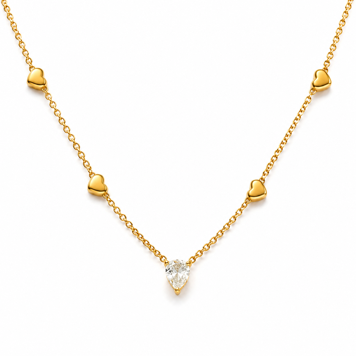 Heart Crystal Necklace