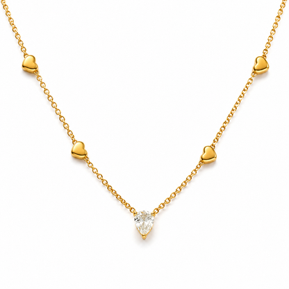 Heart Crystal Necklace
