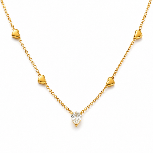 Heart Crystal Necklace