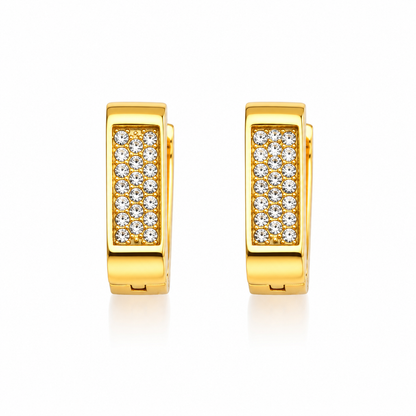 Pavé Crystal Huggie Earrings