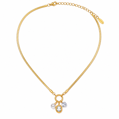 Pearl & Crystal Statement Necklace