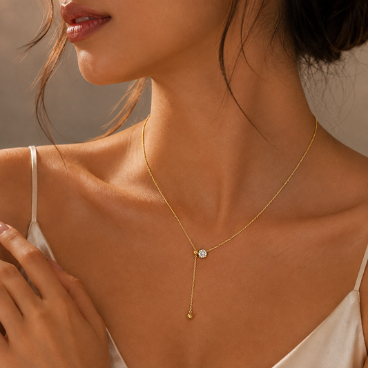 Luna Crystal Drop Necklace