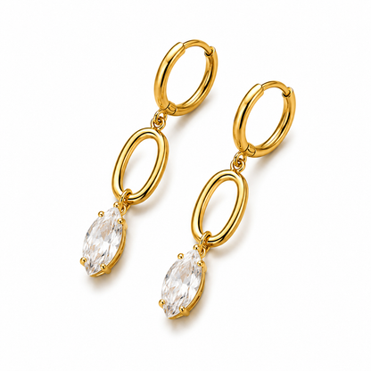 Lumière Crystal Duo Hoops
