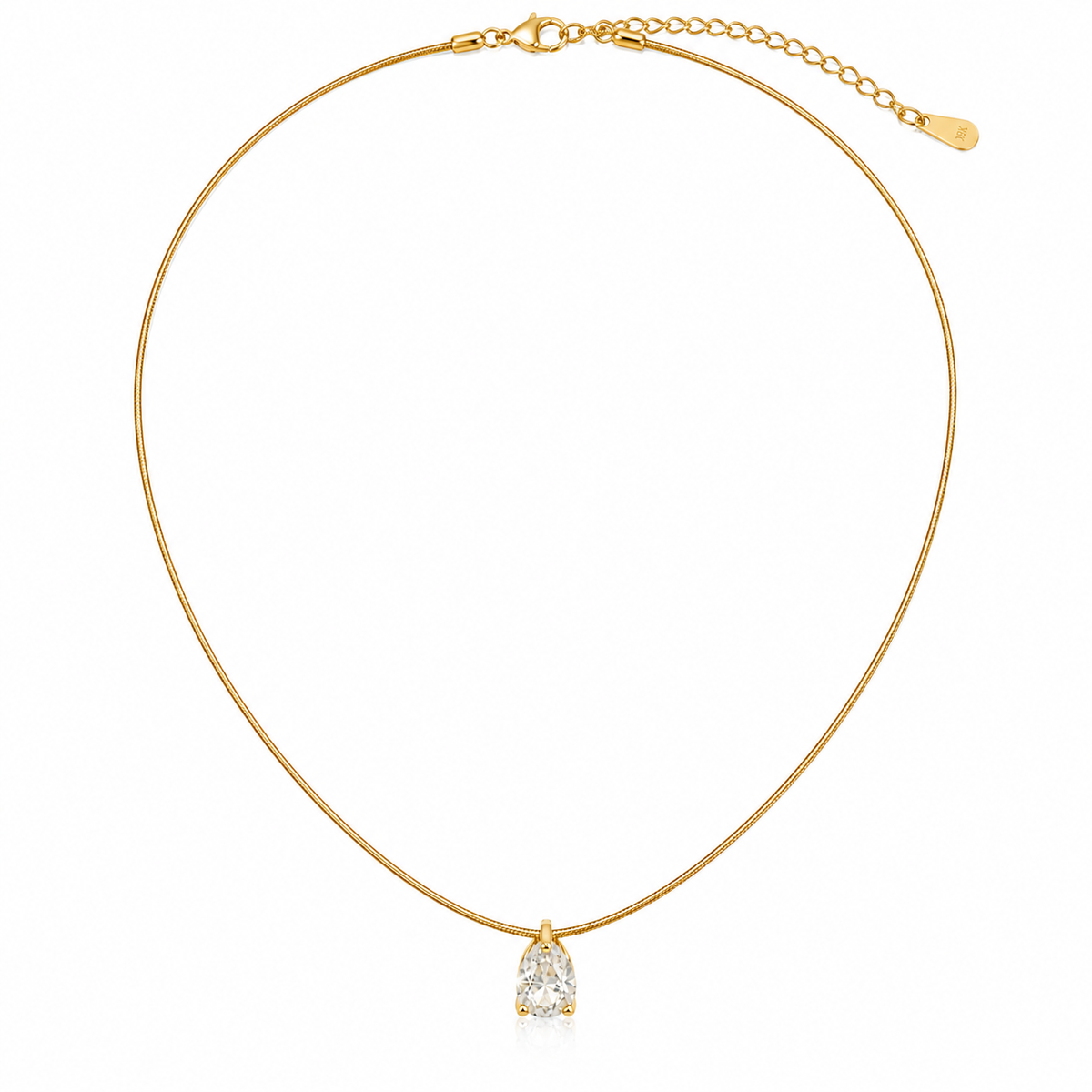 Lumière Teardrop Crystal Necklace