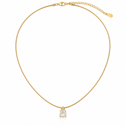 Lumière Teardrop Crystal Necklace