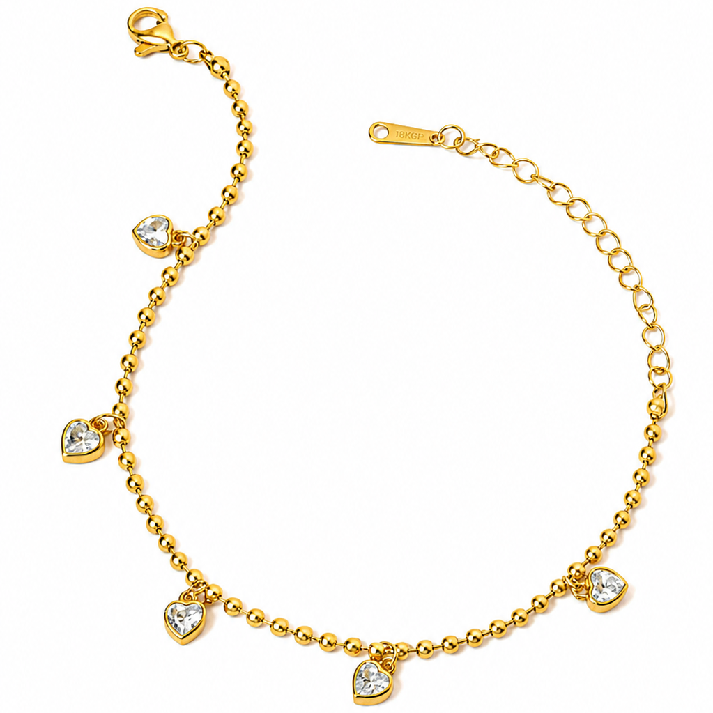 Luna Heart Charm Bracelet