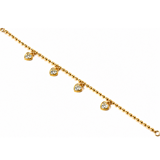 Luna Heart Charm Bracelet