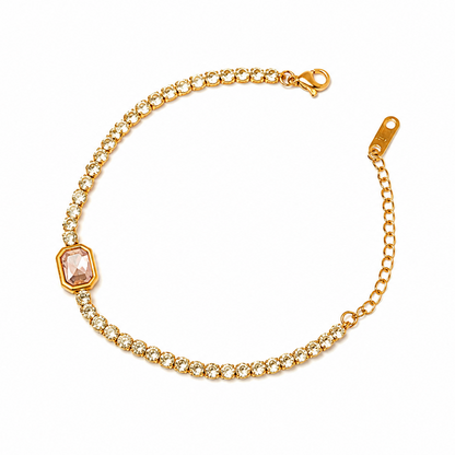 Rosé Radiance Tennis Bracelet