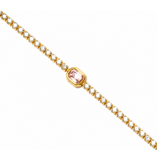 Rosé Radiance Tennis Bracelet