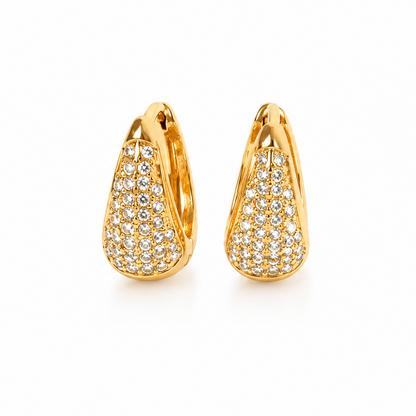 Lumina Crystal Hoop Earrings