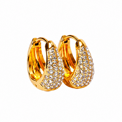 Lumina Crystal Hoop Earrings