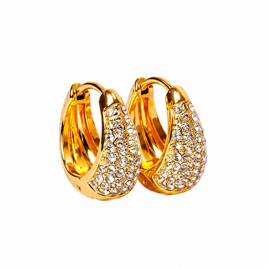 Lumina Crystal Hoop Earrings