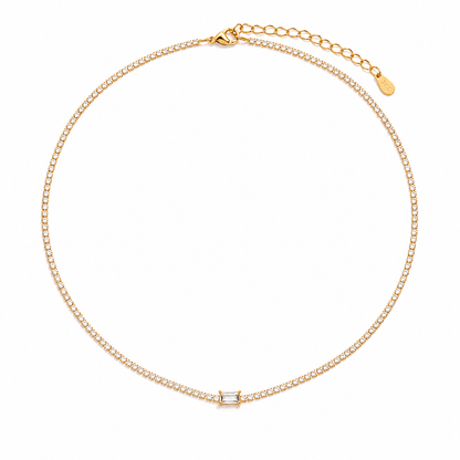 Celeste Luxe Tennis Necklace