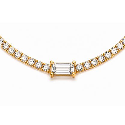 Celeste Luxe Tennis Necklace