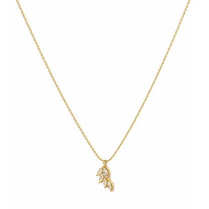Aurora Leaf Spark Necklace