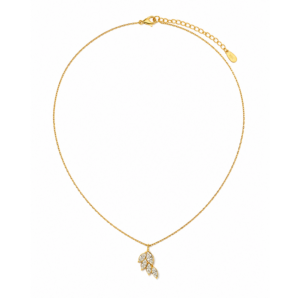 Aurora Leaf Spark Necklace
