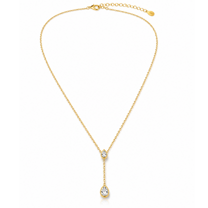 Aurora Crystal Drop Necklace