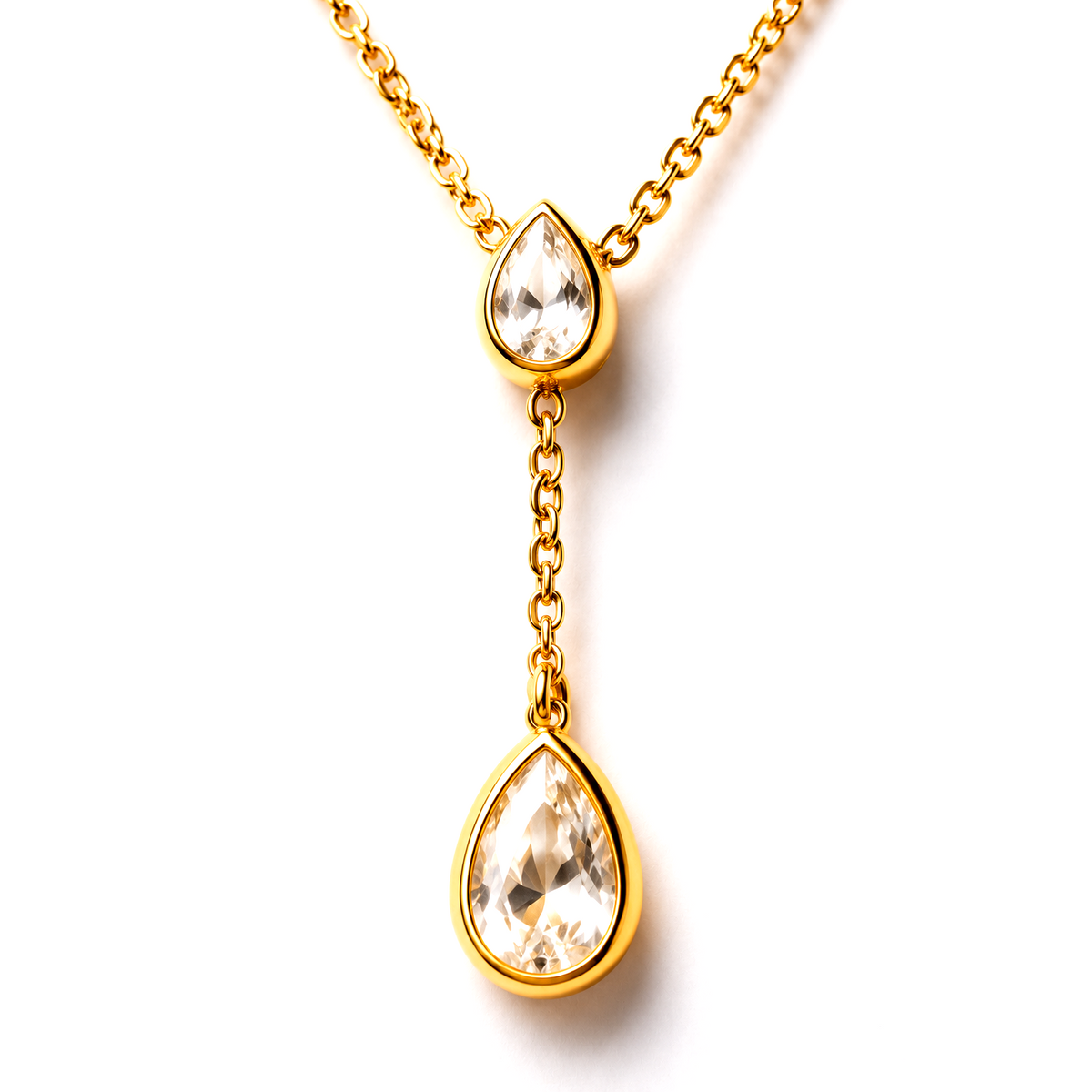 Aurora Crystal Drop Necklace