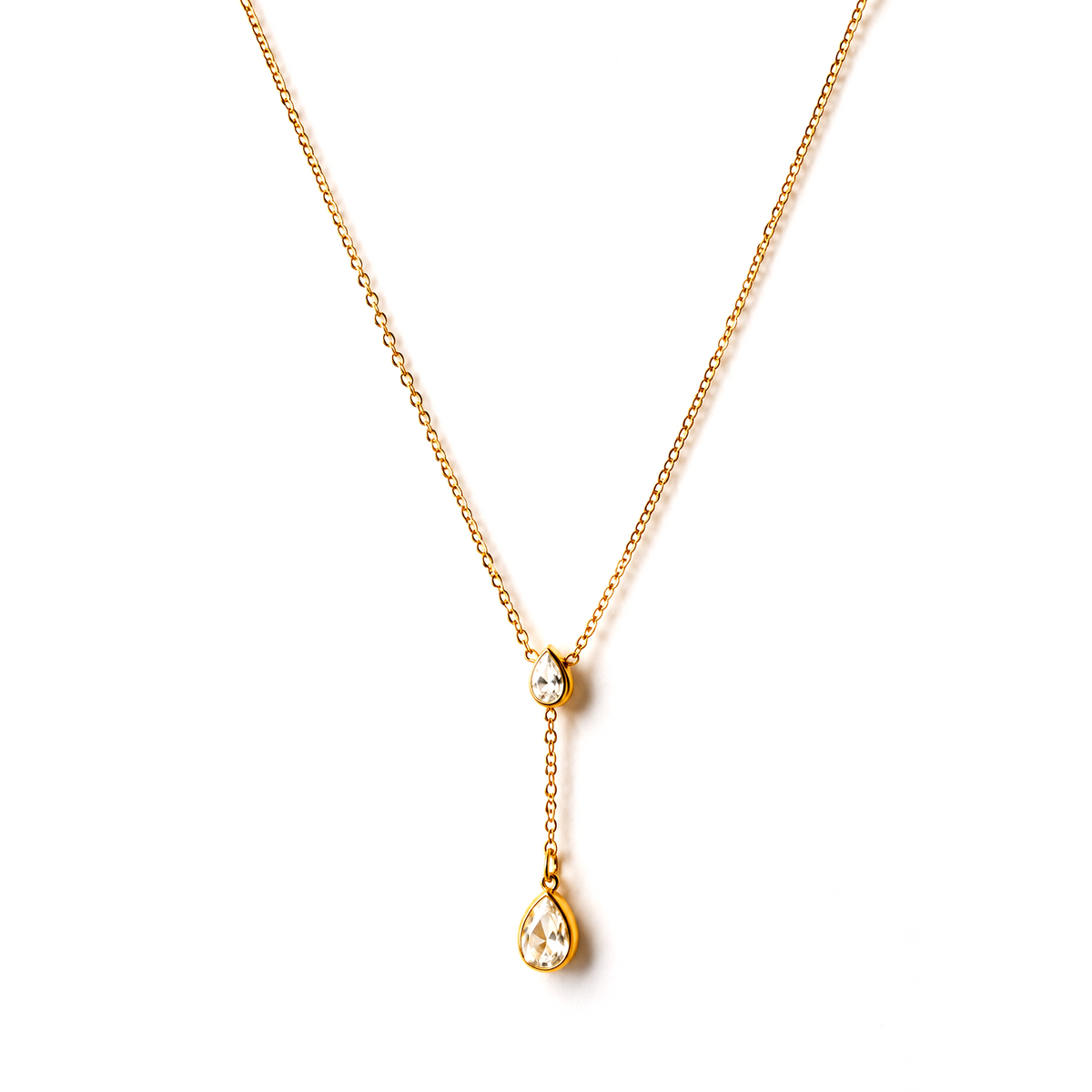Aurora Crystal Drop Necklace