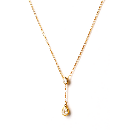 Aurora Crystal Drop Necklace