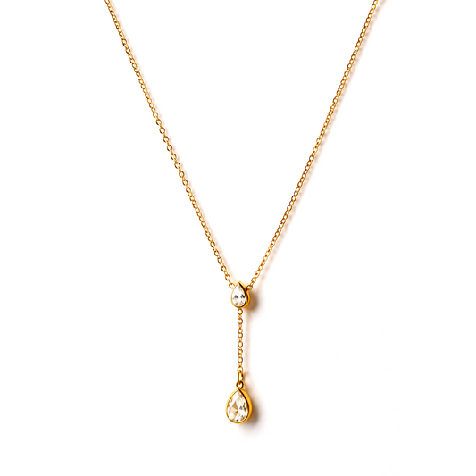 Aurora Crystal Drop Necklace