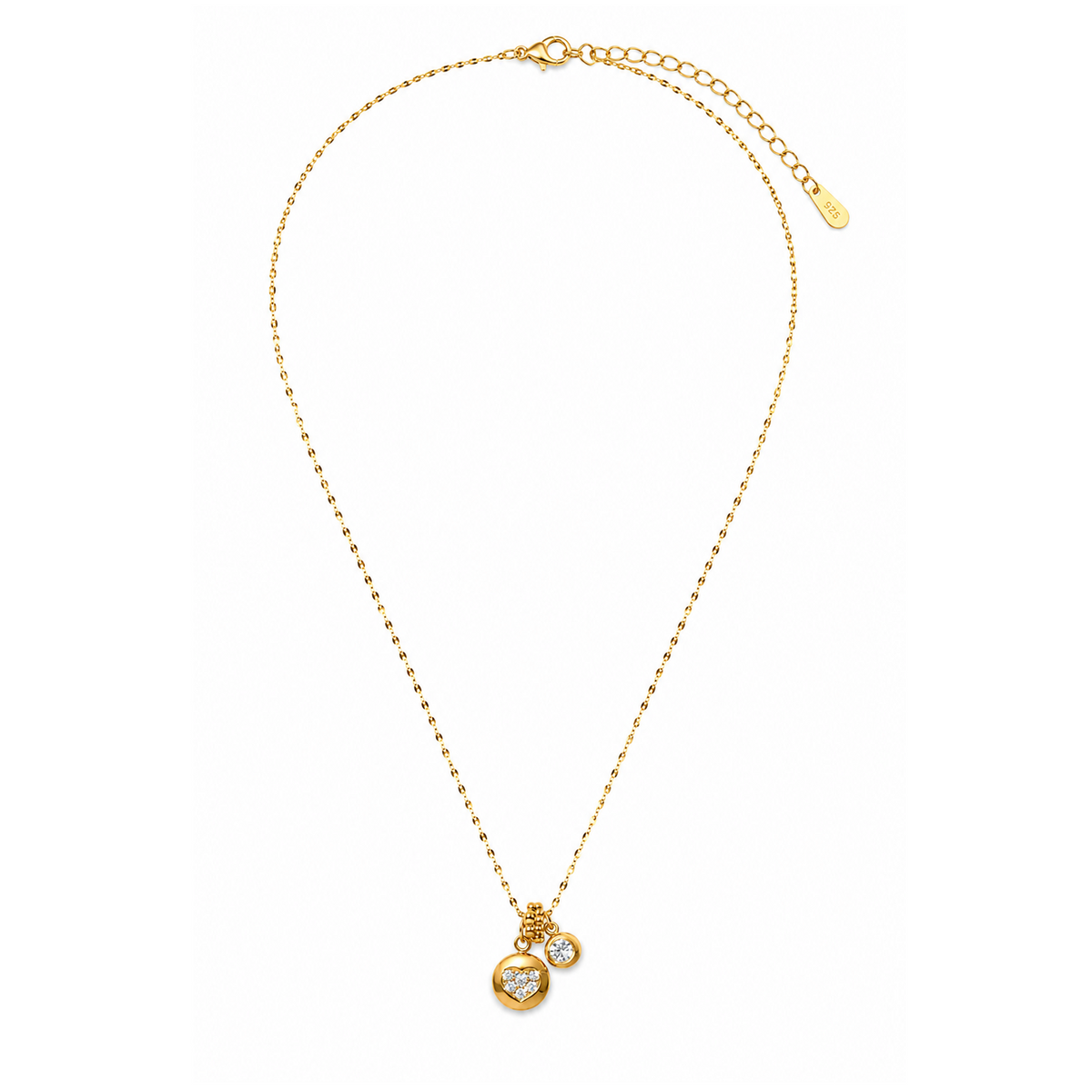 Celeste Duo Spark Pendant Necklace