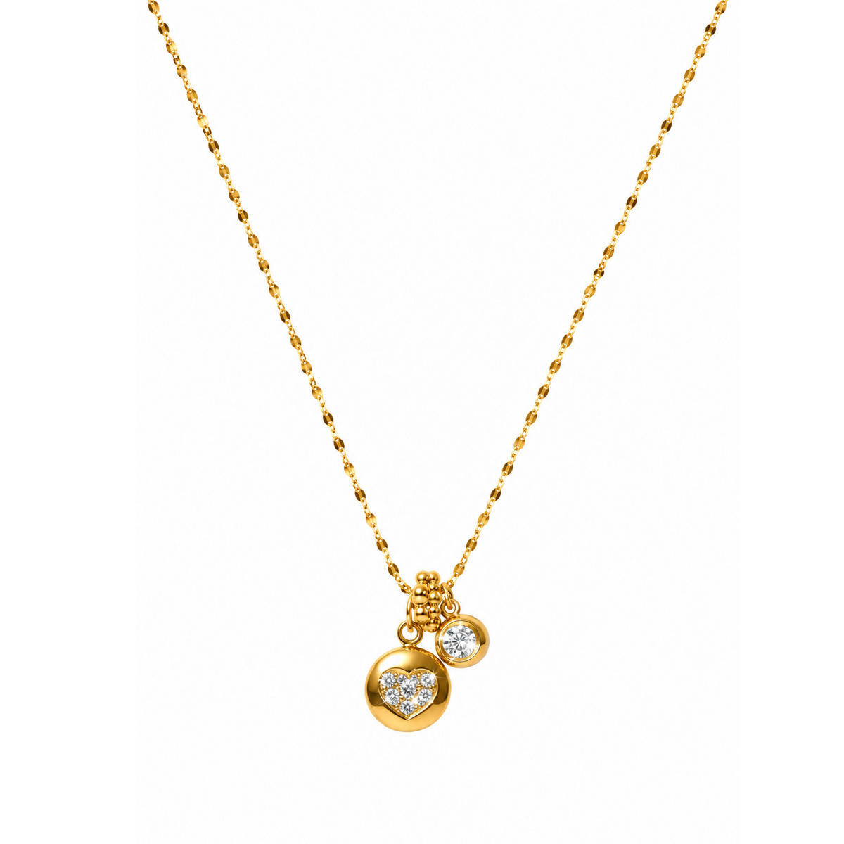Celeste Duo Spark Pendant Necklace