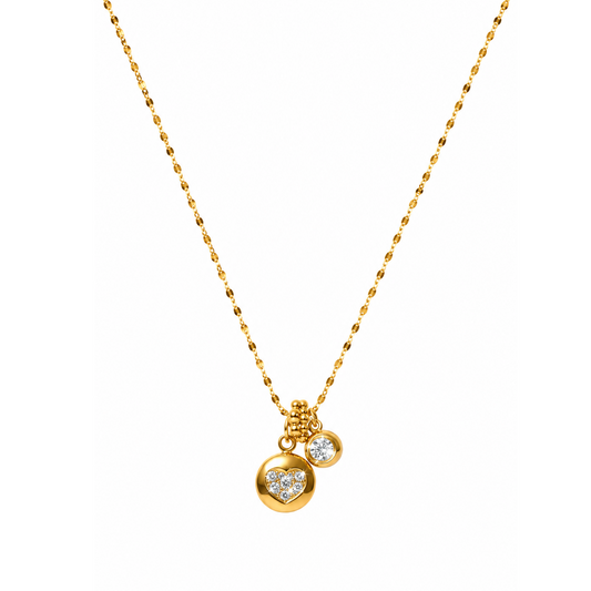 Celeste Duo Spark Pendant Necklace