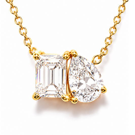 Radiant Duo Crystal Necklace