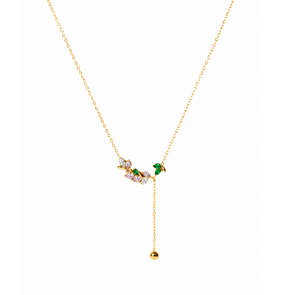 Enchanted Blossom Lariat Necklace