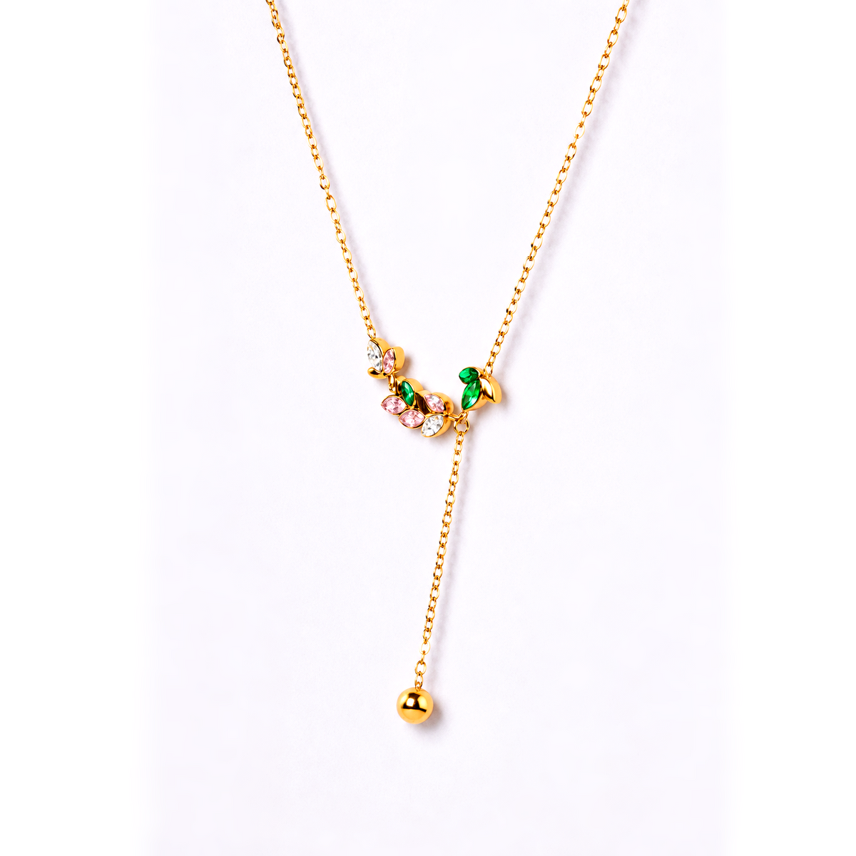 Enchanted Blossom Lariat Necklace