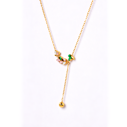Enchanted Blossom Lariat Necklace