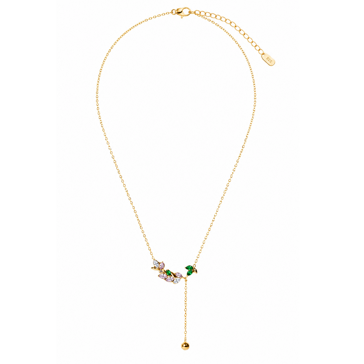 Enchanted Blossom Lariat Necklace