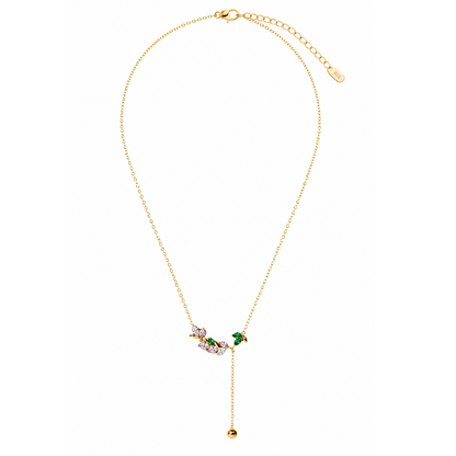 Enchanted Blossom Lariat Necklace