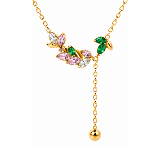 Enchanted Blossom Lariat Necklace