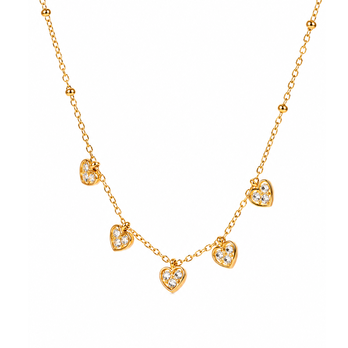 Celestia Heart Charm Necklace