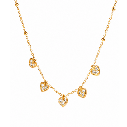 Celestia Heart Charm Necklace