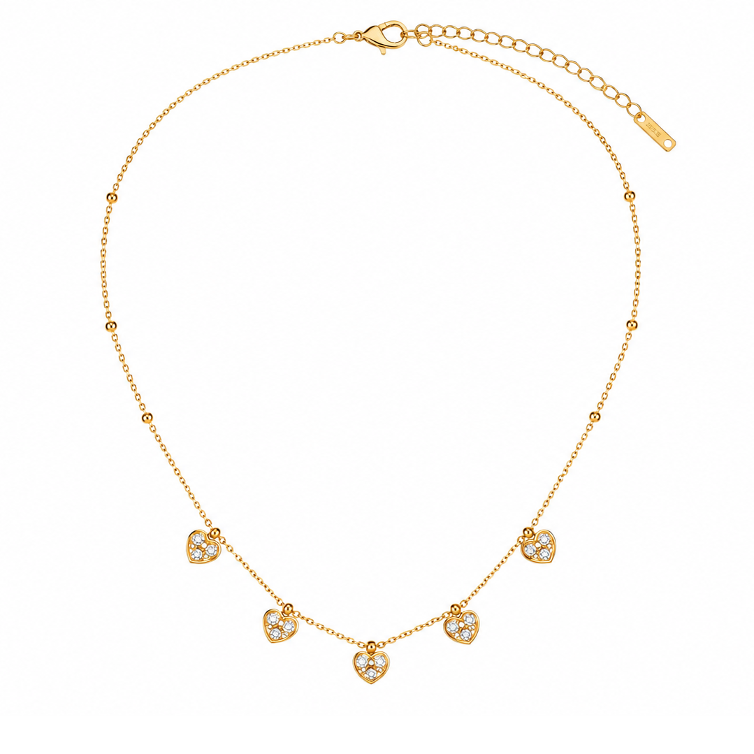 Celestia Heart Charm Necklace