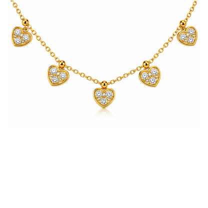 Celestia Heart Charm Necklace
